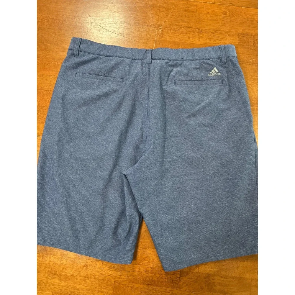 Adidas Golf Shorts Mens 38 Blue Ultimate360 Heathered Performance
